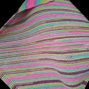 Diagonal Garter Stitch Blanket Pattern - Loza Wool Dublin