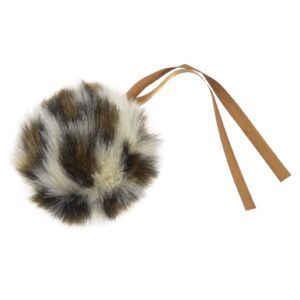 Trimits Faux Fur Pompoms Natural Leopard